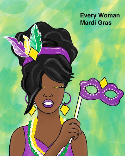 Mardi Gras paint kit