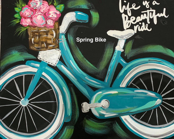 Spring Bike Paint Party  March 28th 6p to 8p