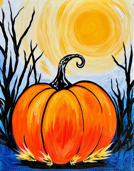 Pumpkin Glow Paint Party