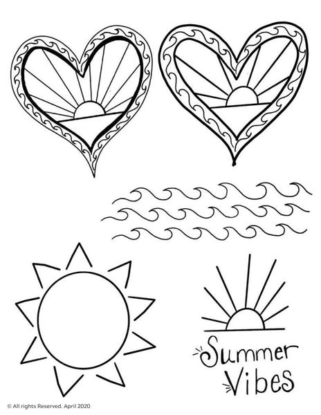 Summer Vibes Art Kit 8x10