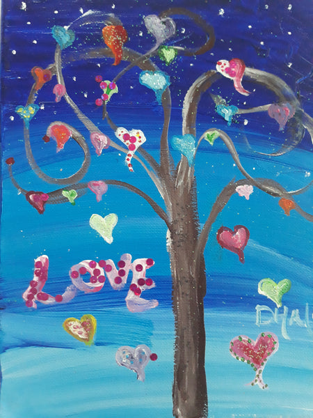 Heart Tree Art Kit 8x10