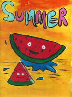 Summer Watermelon Art Kit 8x10