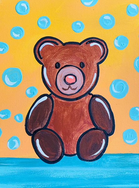 Teddy Bear Art Kit 8x10